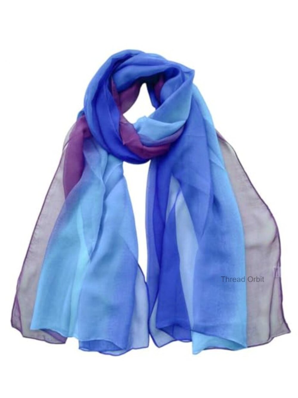 Women's Polyester Silk-Feel Fashion Scarf Lightweight Neck Wrap Shawl